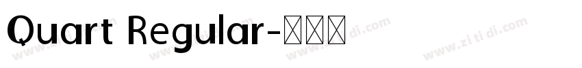 Quart Regular字体转换